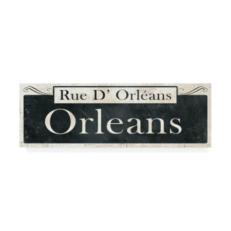 Trademark Fine Art Wild Apple Portfolio 'French Quarter Sign II' Canvas Art, 6x19 WAP12071-C619GG
